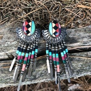 Sterling southwestern earrings vintage